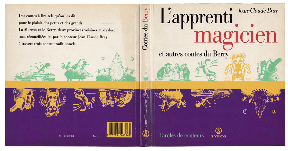 livre, ouvrage, contes, conteurs, illustrations, reprise, dessins intérieurs, couleurs, pantone, bibliothèque, Paroles de conteurs, Syros la découverte, l’apprenti magicien, collection paroles de conteurs