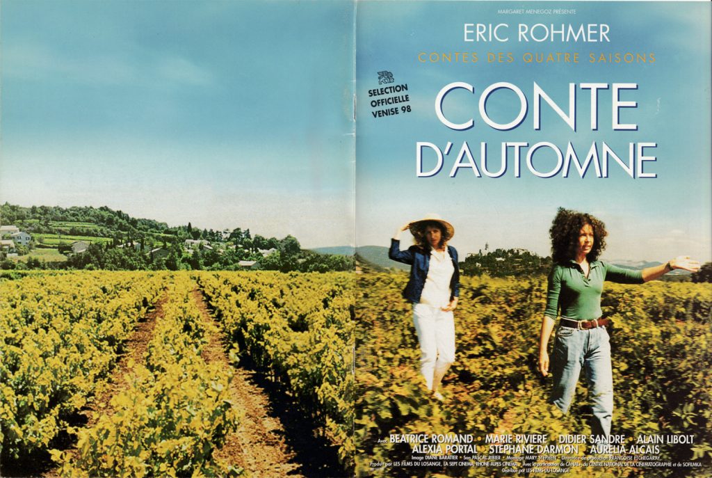 dossier de presse, couverture, film, Éric Rohmer, Contes des quatre saisons, Conte d’automne, film France, distributeur, Les films du Losange